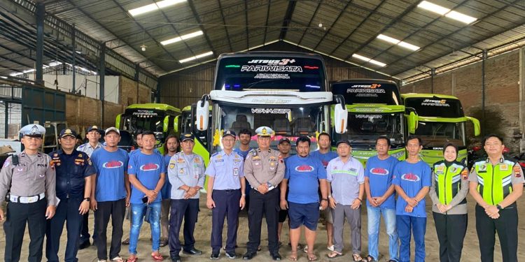 Satlantas Polres Jepara Gelar Ramp Check Angkutan Umum Dukung Operasi Keselamatan Candi 2026
