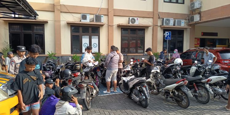 Polrestabes Semarang Sita 33 Kendaraan Terlibat Balap Liar di Madukoro dan Jenderal Sudirman