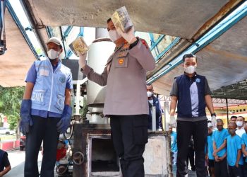 Polresta Deli Serdang Musnahkan Barang Bukti Narkoba Senilai Tujuh Miliar Lima Puluh Tujuh Juta Rupiah