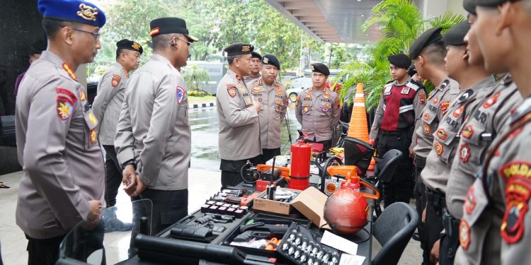 Wujud Kesiapan Jaga Harkamtibmas, Baharkam Polri Cek Kesiapan Berbagai Peralatan Di Polda Jateng