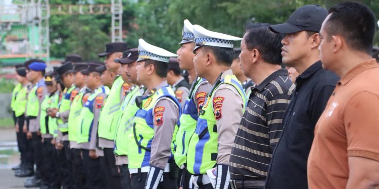 Ratusan Personel Gabungan Dikerahkan Polres Amankan Laga Persijap Jepara Vs Persija
