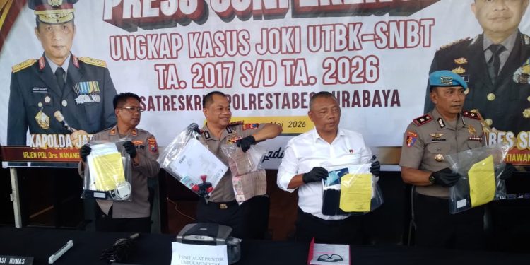 Sindikat Pemalsu Dokumen untuk Joki UTBK Ditangkap Polrestabes Surabaya