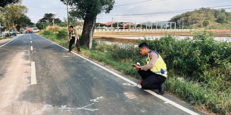 Kecelakaan Maut di Selogiri, Satu Pengendara Tewas di Lokasi Kejadian