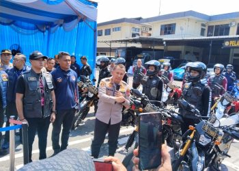 Polrestabes Medan Amankan 138 Kendaraan Bermotor Dari 8 Gudang