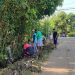 Babinsa dan Warga Candirejo Gotong Royong Bangun Talud Jalan
