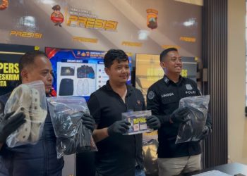 Polresta Surakarta Gelar Prses Release Pengungkapan Kasus Curanmor di Pasar Kliwon