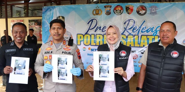 Satresnarkoba Polres Salatiga Berhasil Ungkap Pengedar Shabu Seberat 54 Gram.