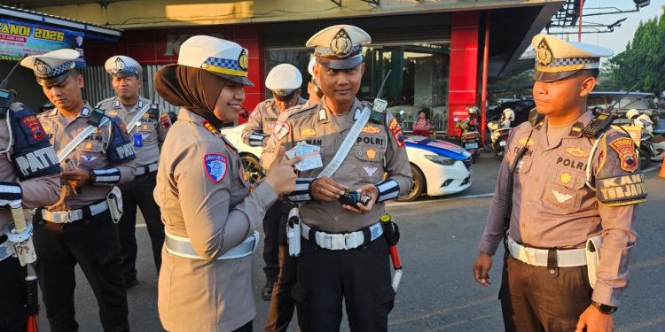 Satlantas Polres Kudus Cek Kesiapan Personel Jelang Operasi Patuh Candi 2026, Ingatkan Disiplin Berlalu Lintas