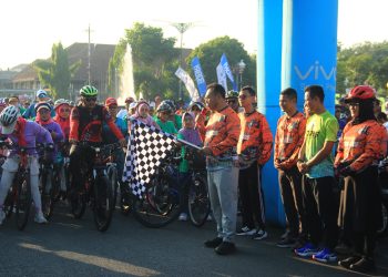 Kodim Sragen gelar fun bike dan senam sehat berhadiah sepeda motor