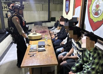 Tim Sparta Polresta Surakarta Amankan 8 Pemuda Asal Boyolali yang Kedapatan Pesta Miras di Kawasan Tirtonadi