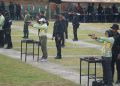 Eksebisi menembak Kowad Kodam XVIII/Kasuari dengan Polwan Polda Papua Barat : Perkuat Sinergi melalui ketangkasan Menembak