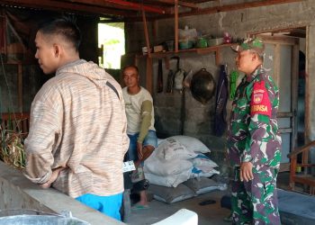 Dekat dengan Peternak, Babinsa Selo Gencarkan Edukasi Cegah PMK dan BEF pada Ternak Sapi”.