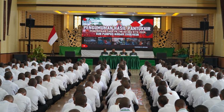 Pengumuman Caba PK TNI AD Gelombang II TA 2026, Kodam XVIII/Kasuari : Tegaskan Seleksi Transparan dan Berkualitas