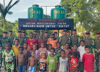 Presiden RI dan Kepala Staf Angkatan Darat Hadir untuk Rakyat, Melalui Satgas Yonif 123/Rajawali