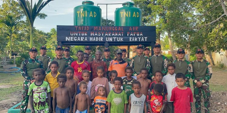 Presiden RI dan Kepala Staf Angkatan Darat Hadir untuk Rakyat, Melalui Satgas Yonif 123/Rajawali