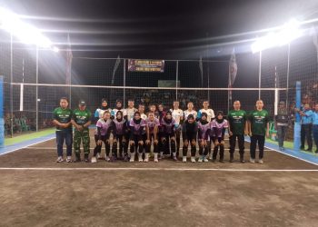Danramil 16/Miri Buka Turnamen Voli Danramil Cup I, Kobarkan Semangat Sportivitas dan Persaudaraan