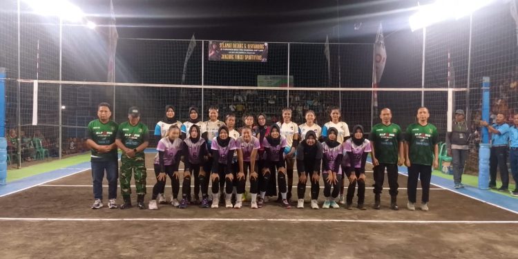 Danramil 16/Miri Buka Turnamen Voli Danramil Cup I, Kobarkan Semangat Sportivitas dan Persaudaraan