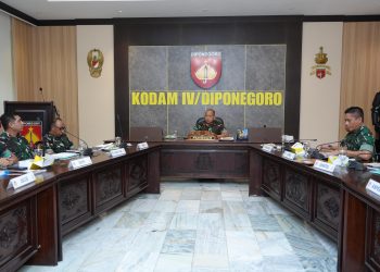 Akselerasi Militansi Prajurit, Pangdam IV/Diponegoro Terima Paparan Kesiapan Latihan Jajaran