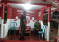 TNI di Paranggupito Jaga Kondusivitas Sambangi Poskamling