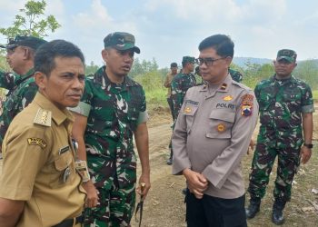 Dandim Boyolali Dampingi Tim Satgas Wasbang Tinjau Pembangunan Yonif Teritorial Pertanian, Progres Terus Dikebut