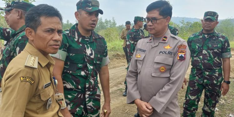 Dandim Boyolali Dampingi Tim Satgas Wasbang Tinjau Pembangunan Yonif Teritorial Pertanian, Progres Terus Dikebut