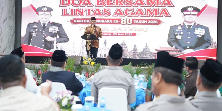 Doa Lintas Agama Warnai Hari Bhayangkara ke-80, Polda Jateng Perkuat Semangat Kebersamaan dan Toleransi