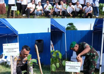 PTPN I Regional 1 dan Forkopimcam Tanjung Morawa Tanam 300 Pohon Peringati Hari Bumi dan HUT Deli Serdang ke-80
