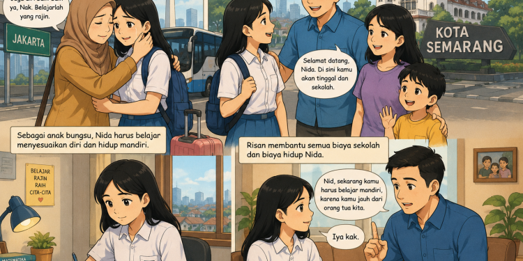 Demi Pendidikan, Nida Harus Tinggal Jauh dari Ibunya