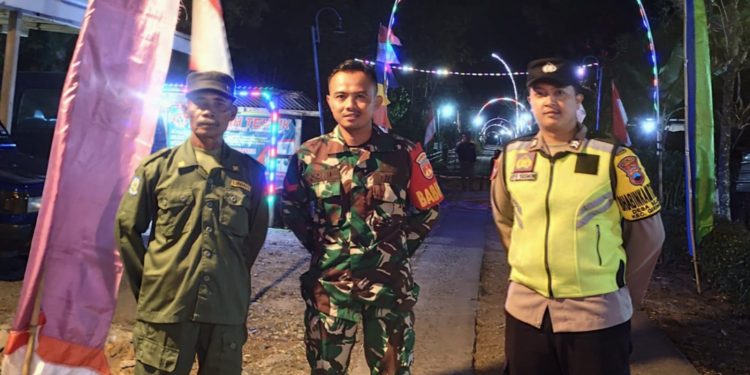 Patroli Malam Cipta Kondisi, TNI-Polri dan Linmas Giriwoyo Bersinergi Jaga Keamanan Wilayah