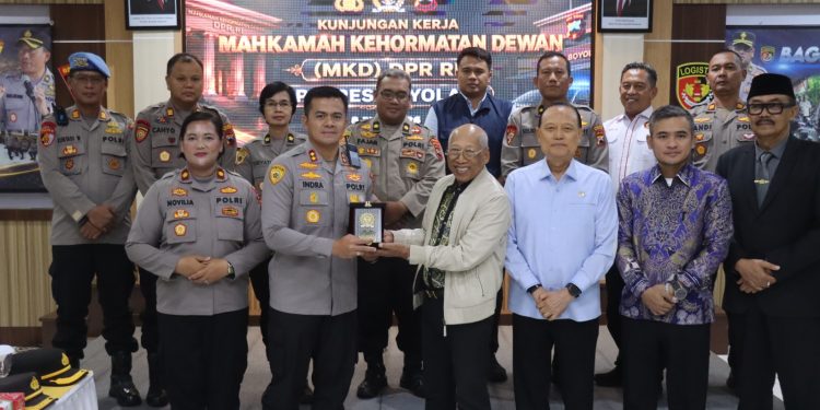 Kapolres Boyolali Sambut Kunker dan Sosialisasi MKD DPR RI terkait Hak Imuntas dan TNKB Khusus