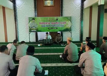 Polres Demak Perkuat Pembinaan Spiritual, Personel Diingatkan Pentingnya Keluarga Harmonis