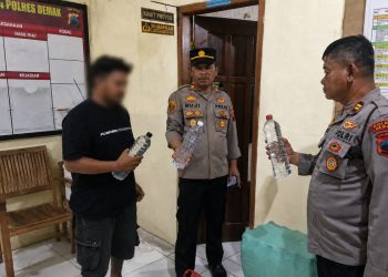Polsek Karangawen Sita 130 Botol Arak, Polres Demak Tegaskan Perang terhadap Es Moni
