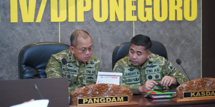 Pangdam IV/Diponegoro Bersama Jajaran TNI AD Bahas Percepatan Pembangunan KDKMP