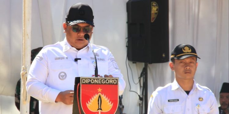 Dengan Lantang Pasiter Kodim 0728/Wonogiri Bacakan Laporan Pelaksanaan TMMD Sengkuyung Tahap III 2026