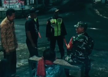 Patroli Malam Koramil Jatipurno, Wujud Nyata TNI Menjaga Keamanan dan Kenyamanan Warga