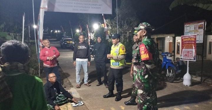 Wujud Sinergi TNI-POLRI Menjaga Keamanan Masyarakat Slogohimo