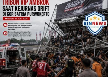 Tribun VIP Kejurnas Drift di GOR Satria Purwokerto Ambruk, Polisi Selidiki Dugaan Kelalaian