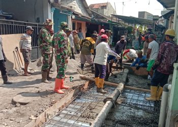 Dukung Aktivitas Ekonomi Warga,Pengecoran Sasaran Perbaikan Saluran Air TMMD Sengkuyung Tahap III TA. 2026 Terus Dikebut