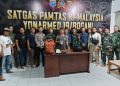 Satgas Pamtas RI-Malaysia Yonarmed 19/Bogani Gagalkan Penyelundupan Sabu 3,94 Gram Lewat Jalur Tikus