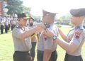 Kapolres Kudus AKBP Wahyu Sulistyo Pimpin Upacara Perdana, Aiptu Bambang Naik Pangkat Pengabdian Jadi Ipda