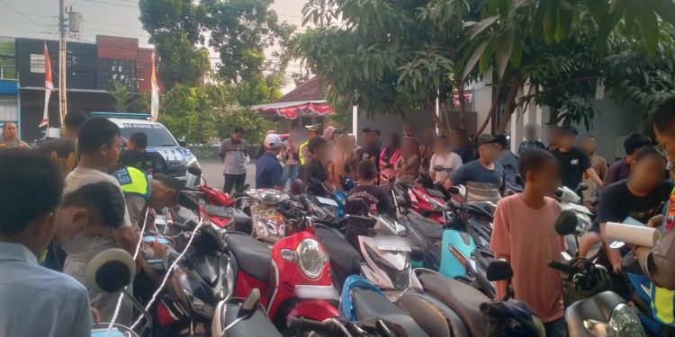 Respons Cepat Aduan Call Center 110, Polisi Amankan 30 Motor Diduga untuk Balap Liar di Kudus