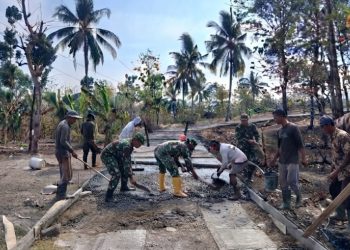 Satgas TMMD Berpacu dengan Waktu, Semangat Gotong Royong Wujudkan Jalan Impian Warga Desa Bercak