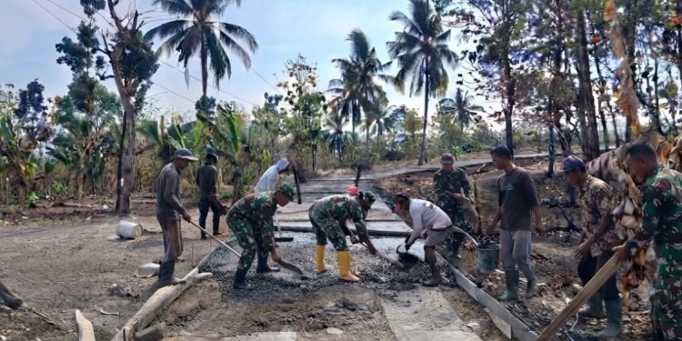Satgas TMMD Berpacu dengan Waktu, Semangat Gotong Royong Wujudkan Jalan Impian Warga Desa Bercak