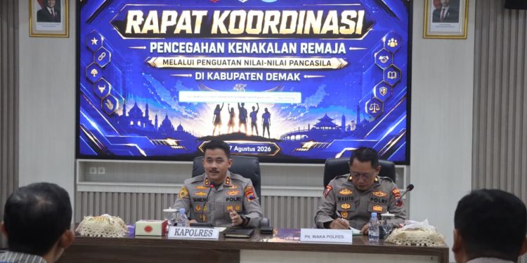 Polres Demak Perkuat Sinergi Cegah Kenakalan Remaja melalui Penguatan Nilai Pancasila