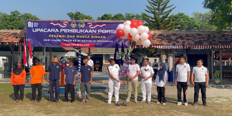 Semangat Kemerdekaan Menggelora, Lapas Purwodadi Resmi Buka Porseni HUT Ke-81 RI