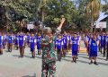 Babinsa Jatisrono Tanamkan Disiplin dan Wawasan Kebangsaan kepada Pelajar