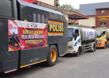 Polres Kudus Salurkan 24 Ribu Liter Air Bersih untuk Warga Glagahwaru