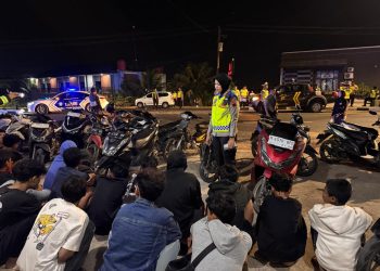 Polres Kendal Amankan 62 Remaja dan 48 Motor Saat Patroli Balap Liar di Weleri