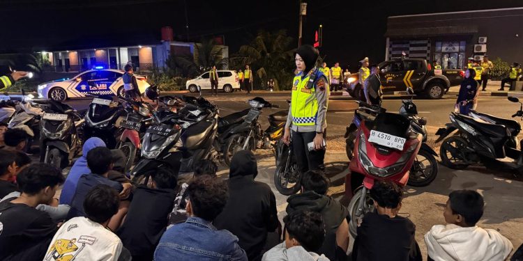 Polres Kendal Amankan 62 Remaja dan 48 Motor Saat Patroli Balap Liar di Weleri