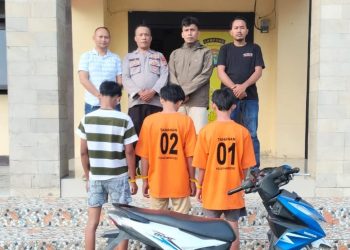 Polsek Wonosobo Amankan Tiga Pelajar Diduga Pelaku Jambret iPhone dan Uang Rp700 Ribu di Jalinbar Tanggamus